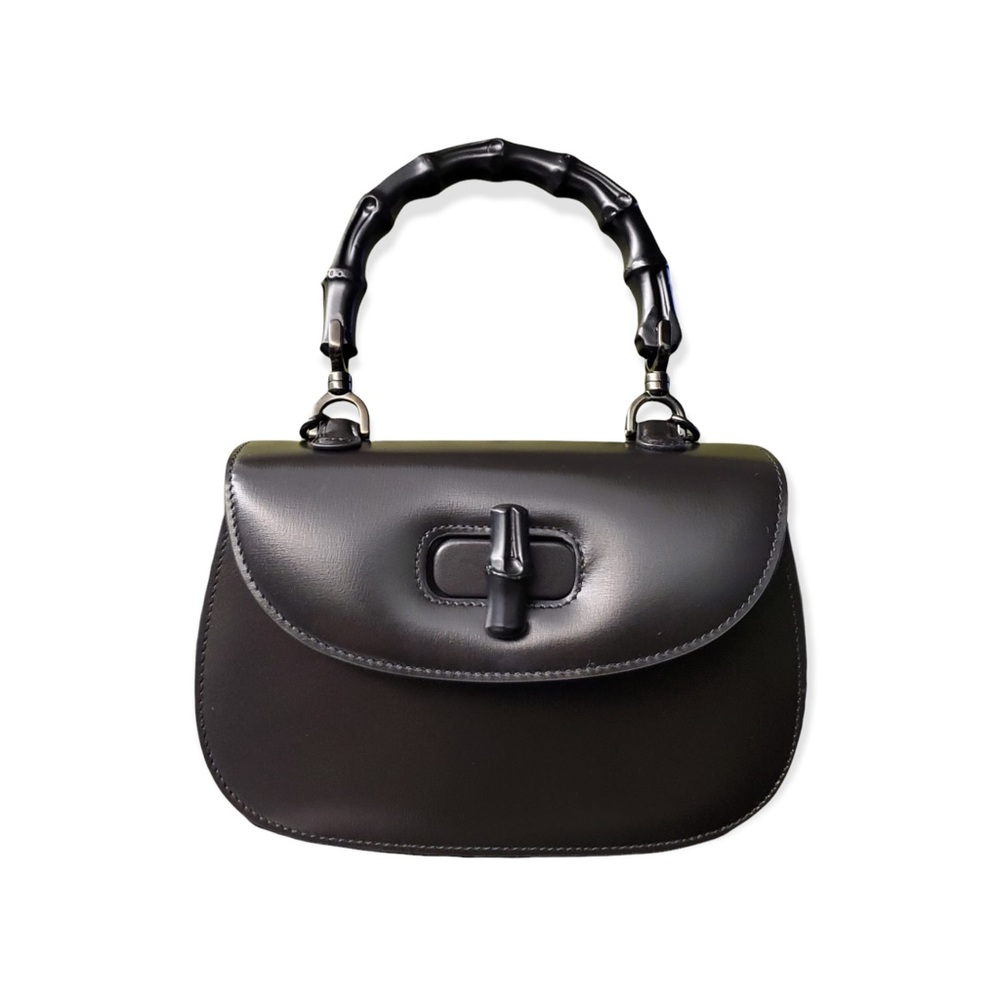 Gucci Bamboo 1947 Small Top Handle - All Black